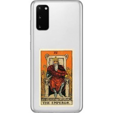 Dali Design Samsung Galaxy S20+ Uyumlu Şeffaf Kılıf Tarot The Emperor Tasarımlı