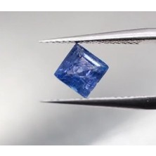 Aries 1.36 ct 5.8 mm Square Natural Violet Blue Tanzanite , Tanzania