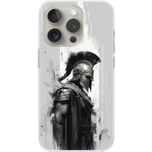 Dali Design iPhone 11 Pro Max Uyumlu Şeffaf Kılıf Spartan 2 Tasarımlı