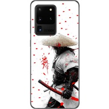 Dali Design Samsung Galaxy S20 Ultra Uyumlu Şeffaf Kılıf Japon Samuray 1 Tasarımlı