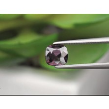Aries 1.28 ct 6.6x6.3 mm Vs Cushion Natural Pinkish Purple Spinel, Myanmar
