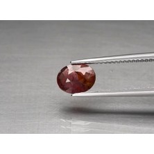 Aries 1.59 ct 7.7X6 mm Oval Pinkish Orange Sapphire Unheated Mozambique