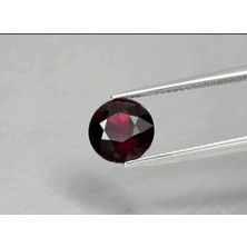 Aries 2.59 ct 8.2 mm Round Natural Deep Reddish Purple Rhodolite Garnet, Madagascar