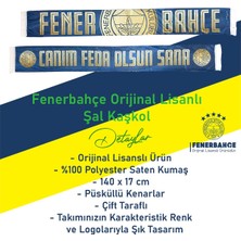 Fenerbahçe Orijinal Lisanslı Canım Feda Olsun Fenerbahçe Şal Atkı Kanarya Baskılı Ahşap Kutulu