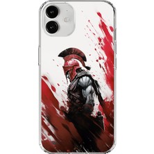 Dali Design iPhone 12 Mini Uyumlu Şeffaf Kılıf Spartan 1 Tasarımlı