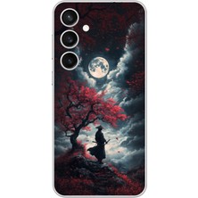 Dali Design Samsung Galaxy S23+ Uyumlu Şeffaf Kılıf Japon Samuray 2 Tasarımlı