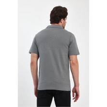 Rodi Jeans Erkek Rahat Kalıp Ottoman Kumaş Nefes Alabilen Pamuklu Apaş Yaka Gömlek