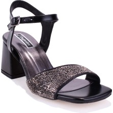 Dagoster DZA07-3371040 Siyah Klasik Topuklu Kadın Ayakkabı