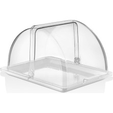 Teknotrust Muhafazalı Menteşeli Fanus,komple Polikarbon Plastik,2li Set,gn 1/2.