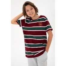 U.S. Polo Assn. Erkek Çocuk Bordo Tişört Basic 50295559-VR014