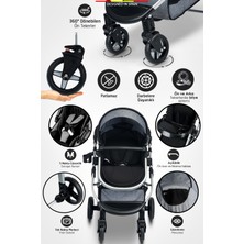 Baby Home 950 Ayrılıp Birleşebilen Travel Sistem Ikiz Bebek Arabası