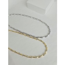 Roya Happiness Zirkon Taşlı Kemik Kolye Gold Gümüş Kolye Çelik Kadın Kolye Hediye Günlük Kolye Serenay Kolye