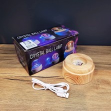 Orvion Satürn Gezegen Tasarımlı Dönen Cam Küre
