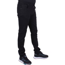 Twister Panama 731-01 Siyah Düşük Bel Dar Paça Erkek Jeans Pantolon