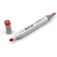 Depposite Touchliit Çift Taraflı Marker Kalem Fluorescent Coral Red F121