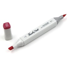 Depposite Touchliit Çift Taraflı Marker Kalem Deep Red R10