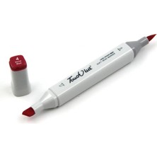 Depposite Touchliit Çift Taraflı Marker Kalem Vivid Red R4