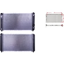 Su Radyatörü Brazing At - 52472963 Wisco - Chevrolet. Gmc Blazer 2.2. 4.3 96 ve Sonrası Uyumlu