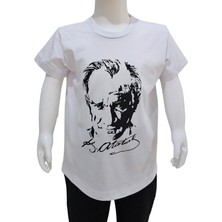 Kostüm Sarayı Atatürk Baskılı Beyaz Tişört