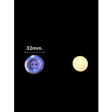 32 Mm.çapında 12 Adet Mor Renkli Düğme Seti