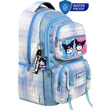 Tezzgelsin Sanrio Kromi Temalı Çok Bölmeli ve Su Geçirmez Günlük Kullanım Lüx Sırt Çantası ve Okul Çantası