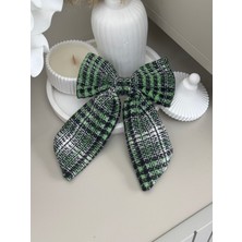 Sp Accessories Yeşil Klipsli Kurdele Fiyonklu Toka