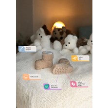 Cherrywoolcotton Kaydırmaz Taban 5'li Dikişsiz Organik Pamuklu Bebek Çorap Seti