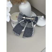 SP Accessories Gri Klipsli Kurdele Fiyonklu Toka
