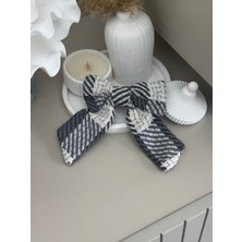 SP Accessories Gri Klipsli Kurdele Fiyonklu Toka