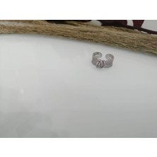 Stainless Steel Zirkon Taşlı Çelik Yüzük