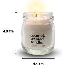 Coconut Products Hindistan Cevizi Kokulu Soya Mum 3 Adet 40 gr - Coconut Scented Soy Wax Candle