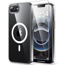 Nihcase iPhone 16E Kılıf Embos Magsafe Kapak ve Nano Ekran Koruyucu