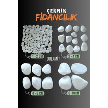 Çermik Fidancılık Beyaz Dolomit Taş 20 kg 4-6 cm Çakıl Taşı Bahçe Peysaj Süs Taşı