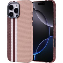 iPhone 16 Pro Kılıf Magsafe Şarj Özellikli Karbon Fiber Görünümlü Nekst Kılıf