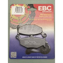 Ebc FA419 2006-2010 Suzuki Gsr 600 Uyumlu Arka Fren Balatası Organik Balata