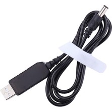 Go İthalat Robinanka USB To Dc 5.5*2.5 mm Uçlu 9 Volt 1 Amper 5 Voltu-9 Volta Çevirici Adaptör