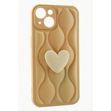 iPhone 15 Kalpli Lüx Silikon Kılıf