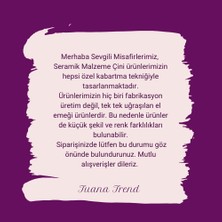 3 Bölmeli Çini Motifli Seramik Kase Kahve Yanı Sunumluk & Çerezlik & Kahvaltılık %100 El Işçiliği