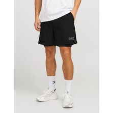 Jack & Jones  Jcocnz Shorts Wıth Inner Tıghts Noos Erkek Siyah Şort 12278063-02