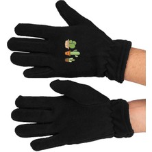 Mediterian Siyah Kaktüs Polar Uzun Eldiven, sıcaklık ve şıklık sunar.