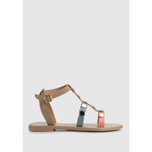 Multi Deri Kadın Düz Sandalet