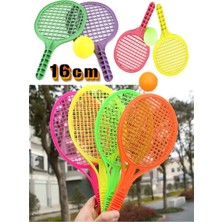 Oyuncak 10'lu Set Plastik Raket Karne Hediyesi Okul Öncesi Hediyelik 16 cm Mini Boy Tenis Raketi