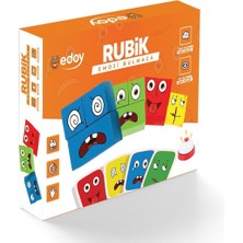 Montessori Eğitici Rubik Emoji Bulmaca Zeka Kutu Oyunu El Becerisi ve Görsel Zeka Geliştirici Oyun
