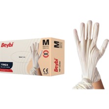 Beybi Tpex Temizlik,hijyen,toz Alma Eldiven (100'LÜ) 20 Paket M Beden Krem Renk