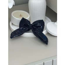 Sp Accessories Siyah Klipsli Kurdele Fiyonklu Toka