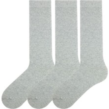 Bross 3 Lü Kız Çocuk Desensiz Dizaltı Çorap ONL-02292