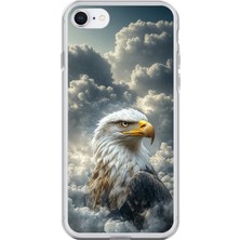 Dali Design iPhone 6s Plus Uyumlu Şeffaf Kılıf Kartal Tasarımlı