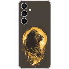 Dali Design Samsung Galaxy S23 Uyumlu Şeffaf Kılıf Aslan Tasarımlı