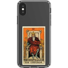 Dali Design iPhone Xs Max Uyumlu Şeffaf Kılıf Tarot The Emperor Tasarımlı