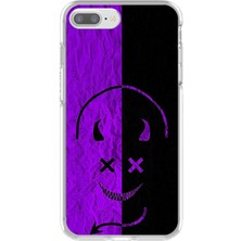 Dali Design iPhone 7 Plus Uyumlu Şeffaf Kılıf Devil 3 Tasarımlı
